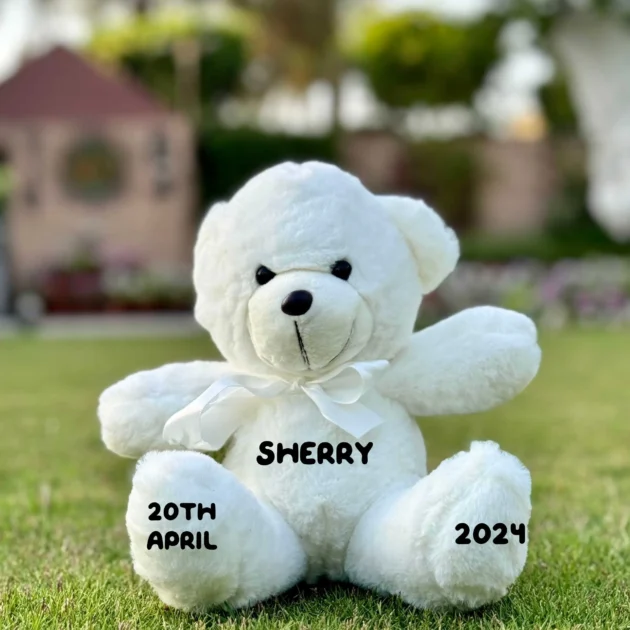 White Teddy 9 inch