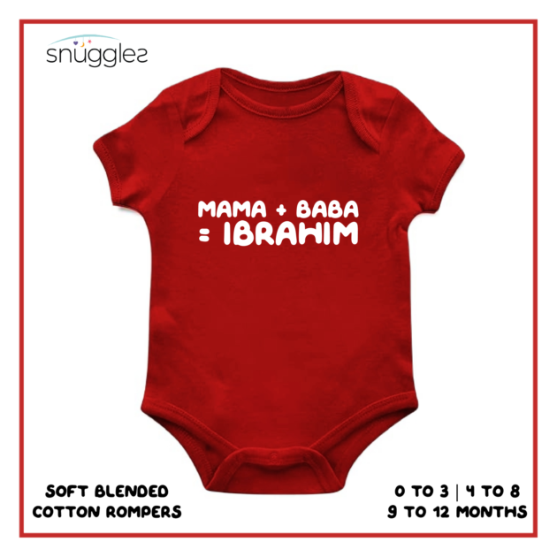 Baby Rompers Custom with Mama + Baba