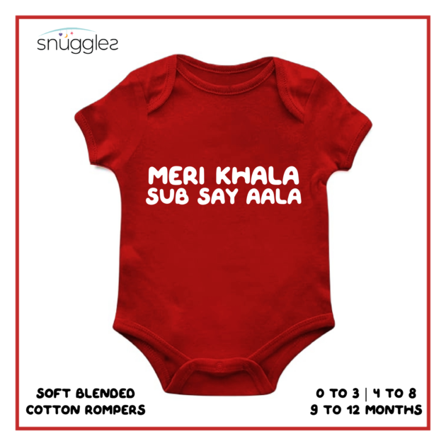 Baby Rompers with Meri Khala Sub Say Aala