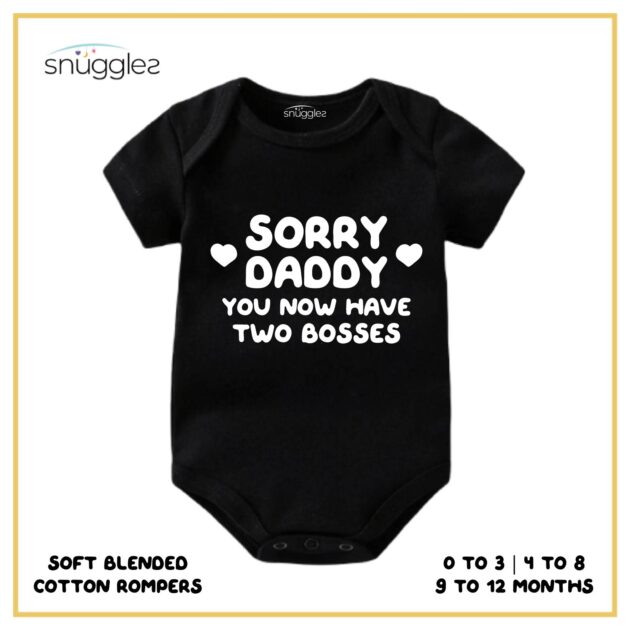 Baby Rompers Custom with Sorry Daddy