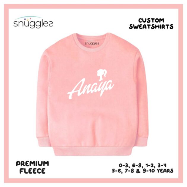 Custom Sweatshirt with Barbie Mannequin & Name